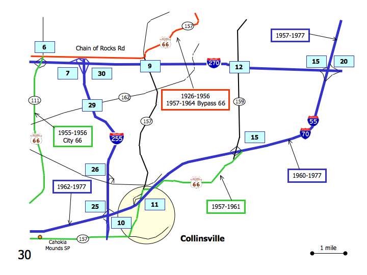 Westbound Collinsville - Historic66